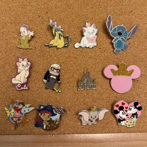 Authentic Disney Miscellaneous Set of 12 Pins